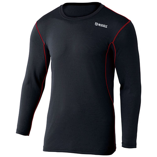 【廃番】おたふく BTデュアルメッシュ ロングスリーブ クルーネックシャツ JW-602