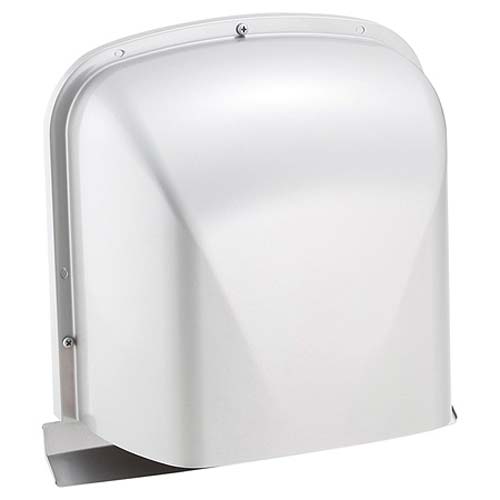 宇佐美工業 自然換気ステンM型フード付ガラリ アミ付 メタリックグレービス脱着式 MZEN