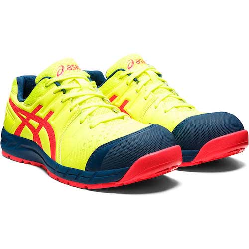 【廃番】アシックス 【限定カラー】ウィンジョブ CP113 セーフティイエロー×ディーバピンク 1273A055-750