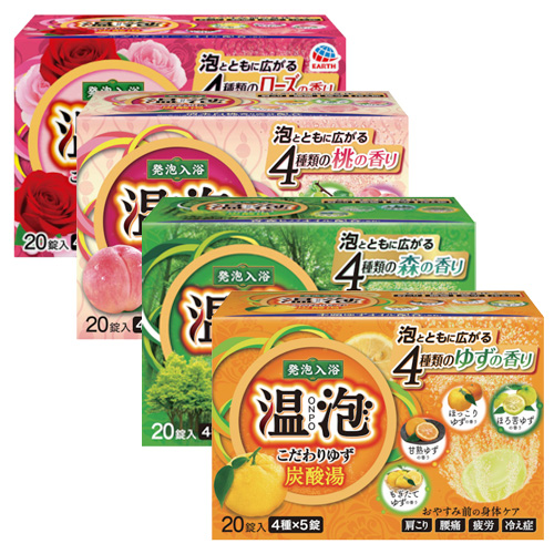 アース 温泡 ONPO こだわり 炭酸湯 20錠入