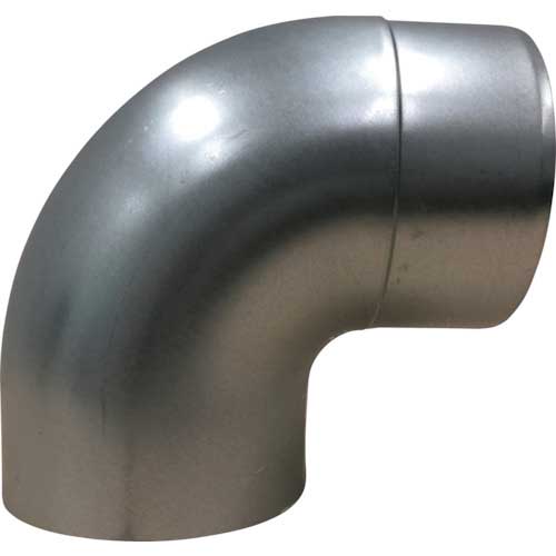 フジモリ 空調用スパイラルダクト継手 ショートエルボ FPS-90-150