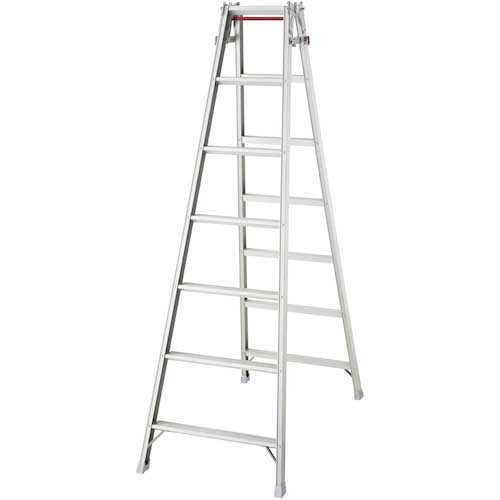 【廃番】ハセガワ アルミはしご兼用脚立 標準タイプ ワンタッチバー RD型