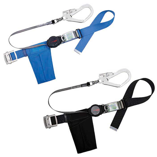 藤井電工 ツヨロン 胴ベルト型墜落制止用器具 ワンハンドリトラ 軽量回転フック型 Mサイズ TB-ORL-593SV-BL-M-BP