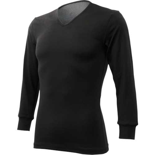 リベルタ サーモワン Vネック9部丈袖 メンズ/BLK TO-2610001-SOV9M