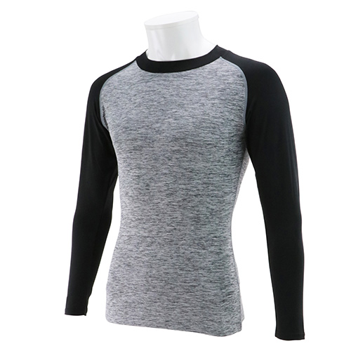 【廃番】SK11 ソフトインナー長袖 1枚 グレー SI-LG-GRY-1P