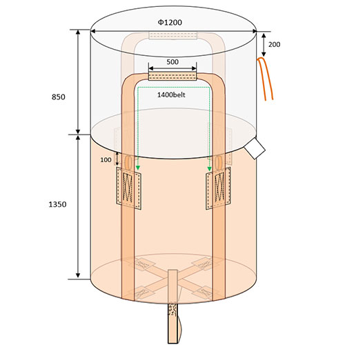 ����s�� �t���R���o�b�O �ی^ ���]�x���g�t (����) 1.5m3 10���� OGI-002VG-1.5m3