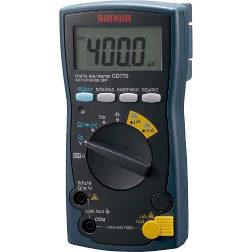 SANWA �f�W�^���}���`���[�^ DC/AC600V�܂� CD770