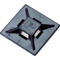 パンドウイット マウントベース ゴム系粘着テープ付き 黒 (100個入) ABMM-A-C20