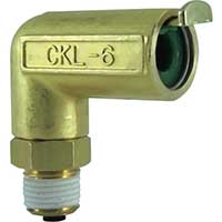 チヨダ タッチコネクターエルボコネクター(金属) 接続口径R1/8 CKL-6-01