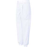 サンエス 女性用混入だいきらい横ゴム・裾口ジャージパンツ L ホワイト FX70978J-L-C11