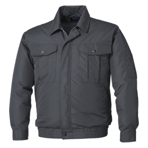 空調服 ポリエステル製ワーク空調服 ウェアのみ チャコール 3L KU90540