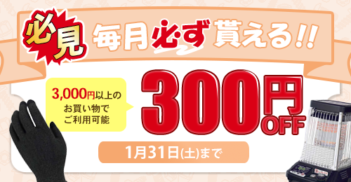 �������s300�~OFF�N�[�|��